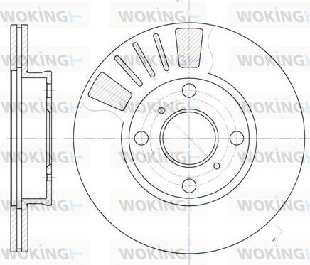 Woking D6569.10 - Тормозной диск unicars.by