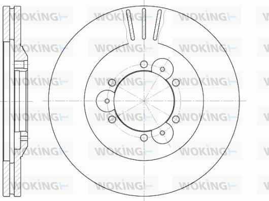 Woking D6560.10 - Тормозной диск unicars.by