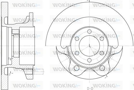 Woking D6500.00 - Тормозной диск unicars.by