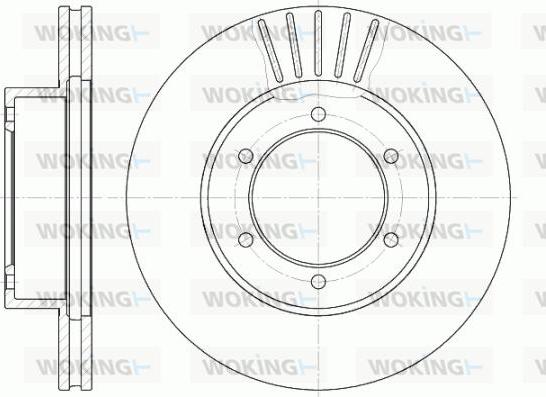 Woking D6501.10 - Тормозной диск unicars.by