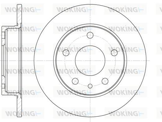 Woking D6516.00 - Тормозной диск unicars.by