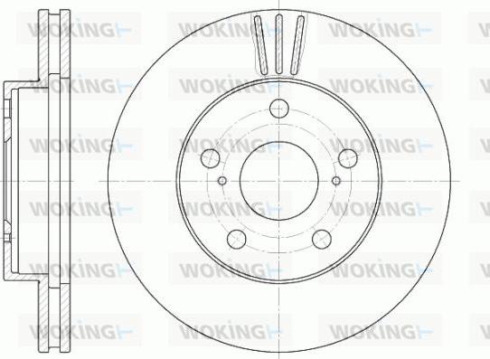 Woking D6580.10 - Тормозной диск unicars.by