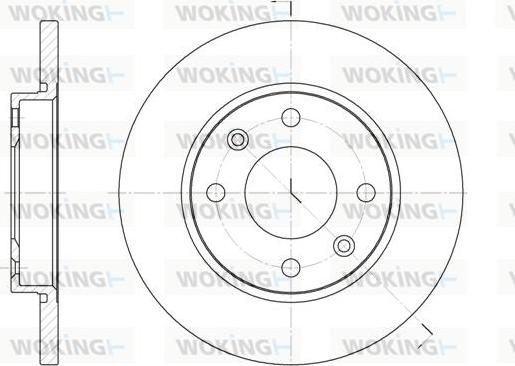 Woking D6535.00 - Тормозной диск unicars.by