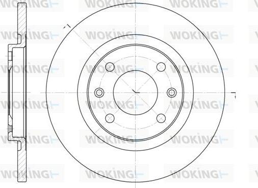 Woking D6536.00 - Тормозной диск unicars.by