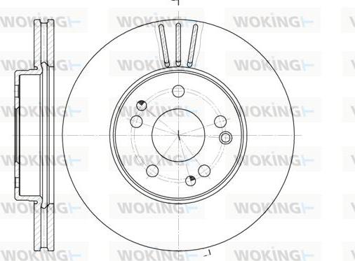 Woking D6524.10 - Тормозной диск unicars.by