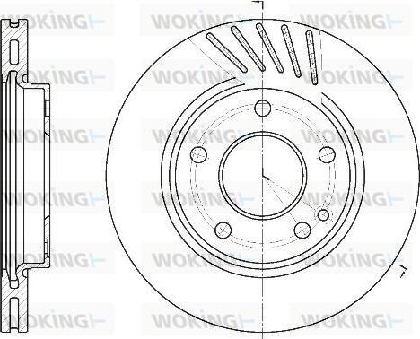 Woking D6527.10 - Тормозной диск unicars.by