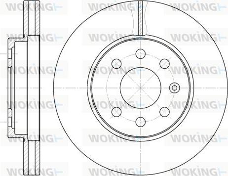 Woking D6573.10 - Тормозной диск unicars.by