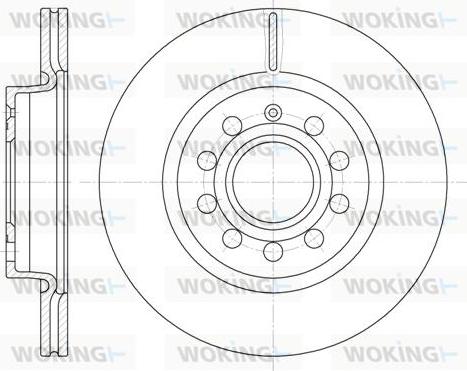 Woking D6647.10 - Тормозной диск unicars.by