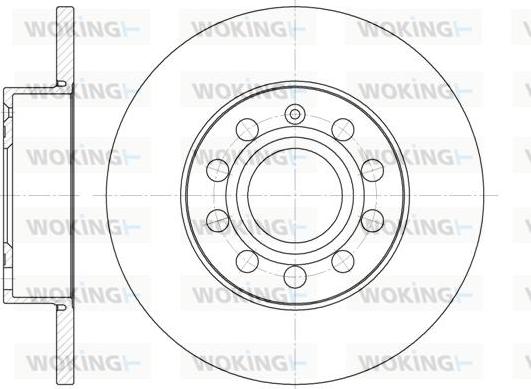 Woking D6650.00 - Тормозной диск unicars.by