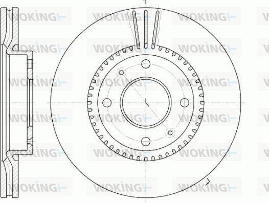 Woking D6668.10 - Тормозной диск unicars.by