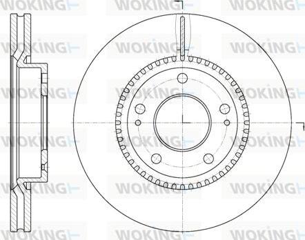 Woking D6663.10 - Тормозной диск unicars.by