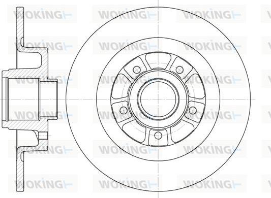 Woking D6613.00 - Тормозной диск unicars.by