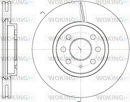 Woking D6685.10 - Тормозной диск unicars.by