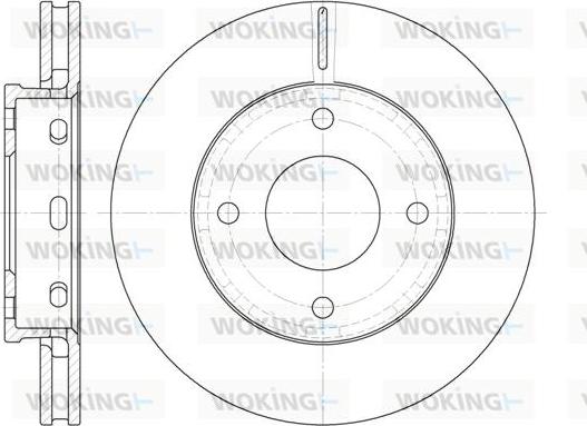 Woking D6680.10 - Тормозной диск unicars.by