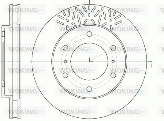 Woking D6639.10 - Тормозной диск unicars.by