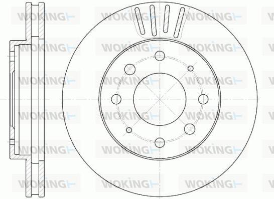 Woking D6625.10 - Тормозной диск unicars.by