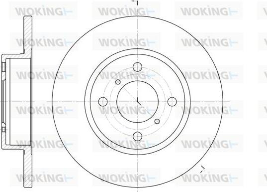 Woking D6621.00 - Тормозной диск unicars.by