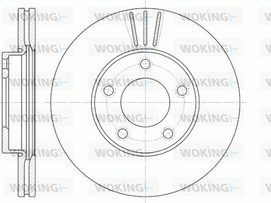 Woking D6671.10 - Тормозной диск unicars.by