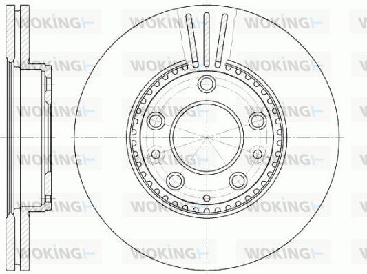 Woking D6673.10 - Тормозной диск unicars.by