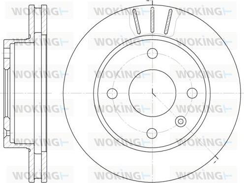 Woking D6097.10 - Тормозной диск unicars.by