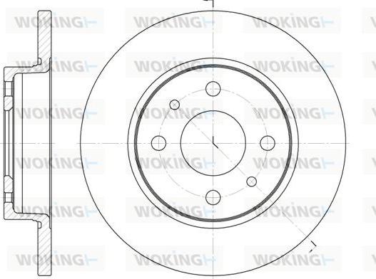 Woking D6089.00 - Тормозной диск unicars.by