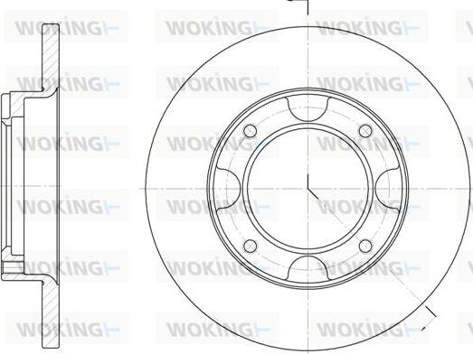 BENDIX 333134 - Тормозной диск unicars.by