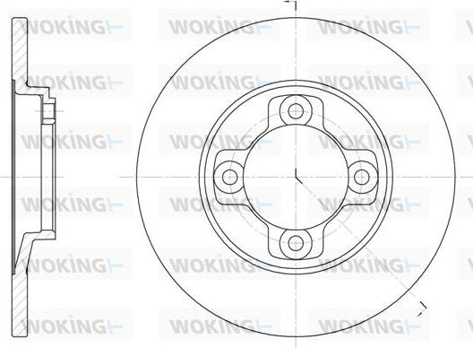 Woking D6031.00 - Тормозной диск unicars.by