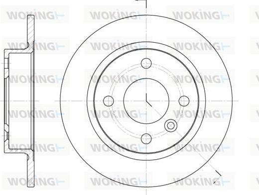 Woking D6032.00 - Тормозной диск unicars.by