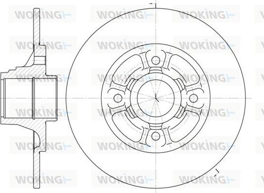 Woking D6073.00 - Тормозной диск unicars.by