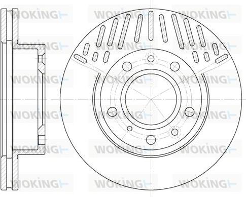 Woking D61997.10 - Тормозной диск unicars.by