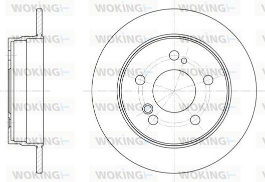 Woking D6194.00 - Тормозной диск unicars.by