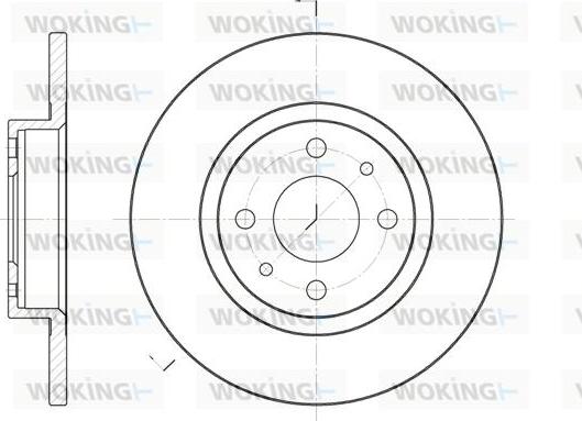 Woking D6191.00 - Тормозной диск unicars.by