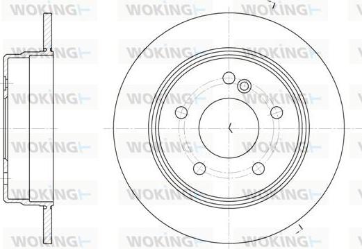 Woking D6193.00 - Тормозной диск unicars.by