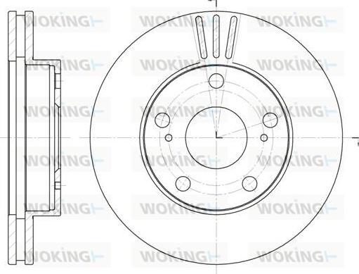 Woking D61976.10 - Тормозной диск unicars.by