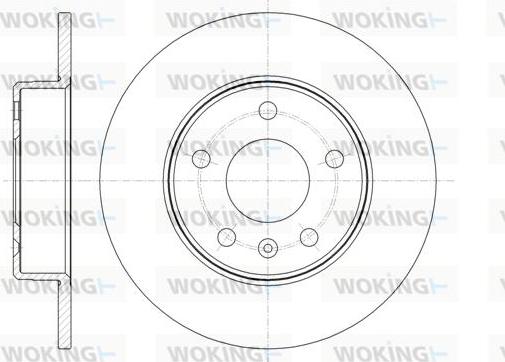 Woking D61468.00 - Тормозной диск unicars.by