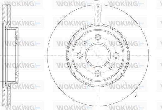 Woking D61463.10 - Тормозной диск unicars.by