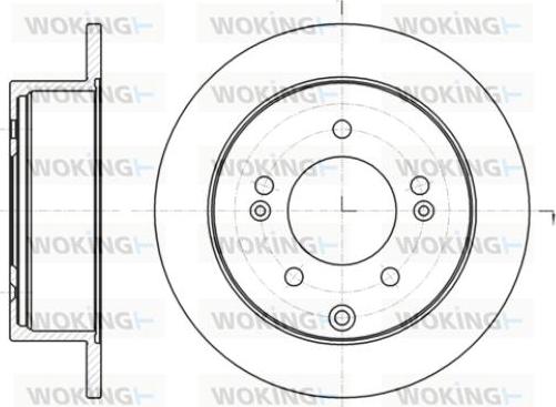 Woking D61401.00 - Тормозной диск unicars.by