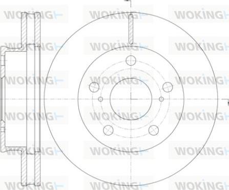 Woking D61421.10 - Тормозной диск unicars.by