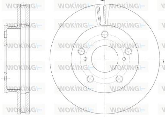 Woking D61422.10 - Тормозной диск unicars.by