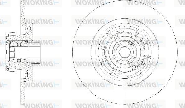 Woking D61591.20 - Тормозной диск unicars.by