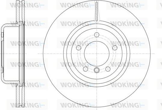 Woking D61544.10 - Тормозной диск unicars.by