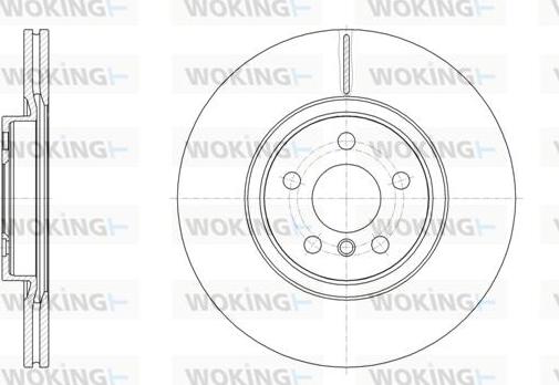 Woking D61546.10 - Тормозной диск unicars.by