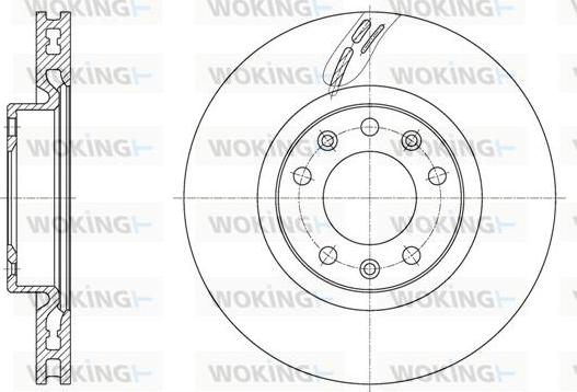 Woking D61583.10 - Тормозной диск unicars.by