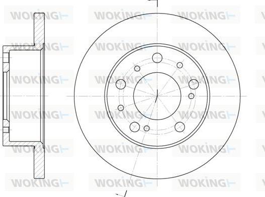 Woking D6169.00 - Тормозной диск unicars.by