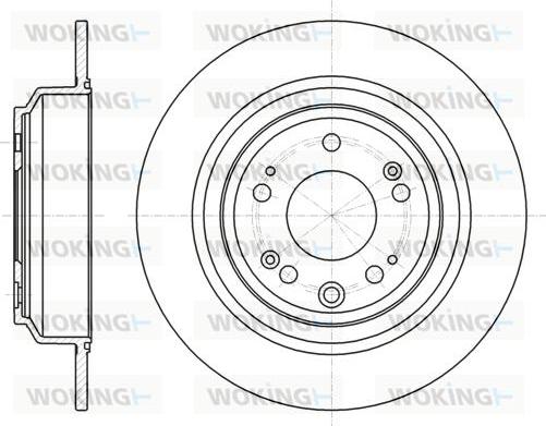 Woking D61608.00 - Тормозной диск unicars.by