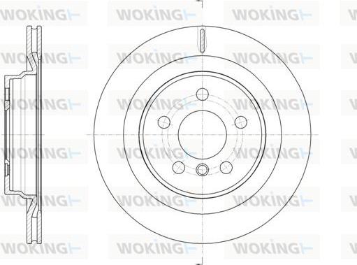 Woking D61632.10 - Тормозной диск unicars.by