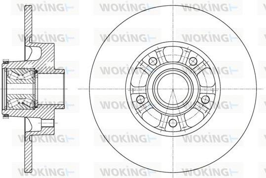 Woking D61626.20 - Тормозной диск unicars.by