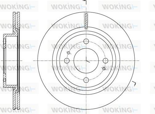 Woking D61621.10 - Тормозной диск unicars.by