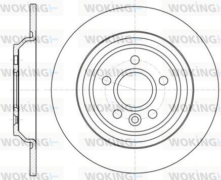 Woking D61045.00 - Тормозной диск unicars.by