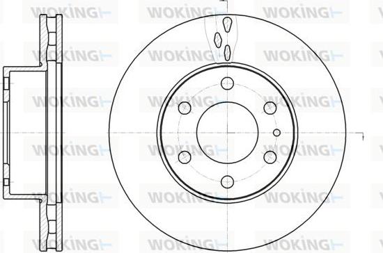 Woking D61062.10 - Тормозной диск unicars.by